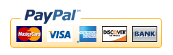 We accept credit card payments online via PayPal.