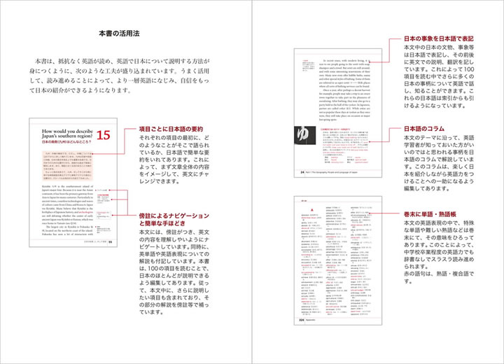 どうしても英語で伝えたい日本の事情100 中身サンプル1