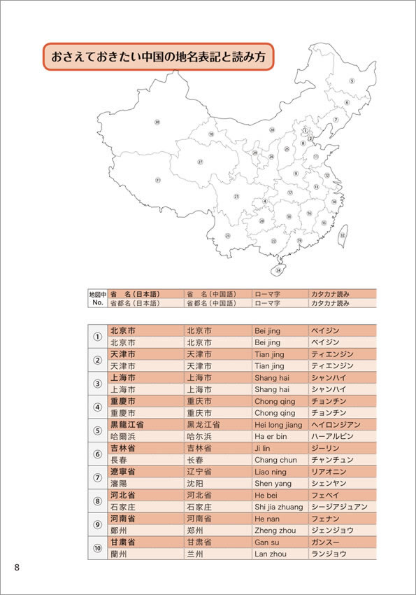 中国語 日本紹介事典 Japapedia（ジャパペディア） 中身サンプル1